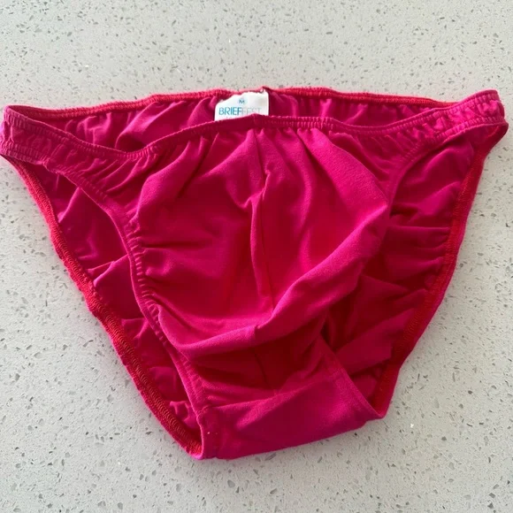 Cotton/Lycra Brief - 628 - pinkish red - Picture 6 of 8